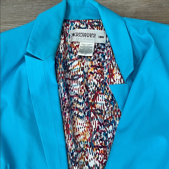 Kardashian Kollection Bright Blue Blazer - Picture 3 of 4